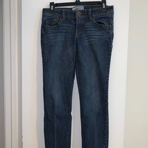 Dark blue jeans